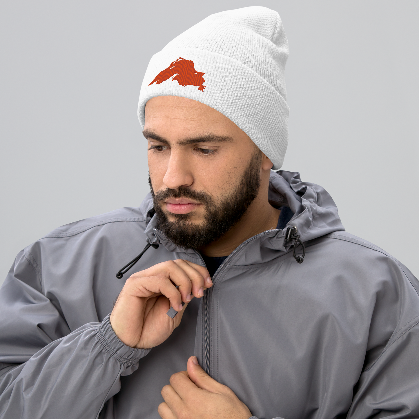 Lake Superior Cuffed Beanie | Maple Leaf Orange