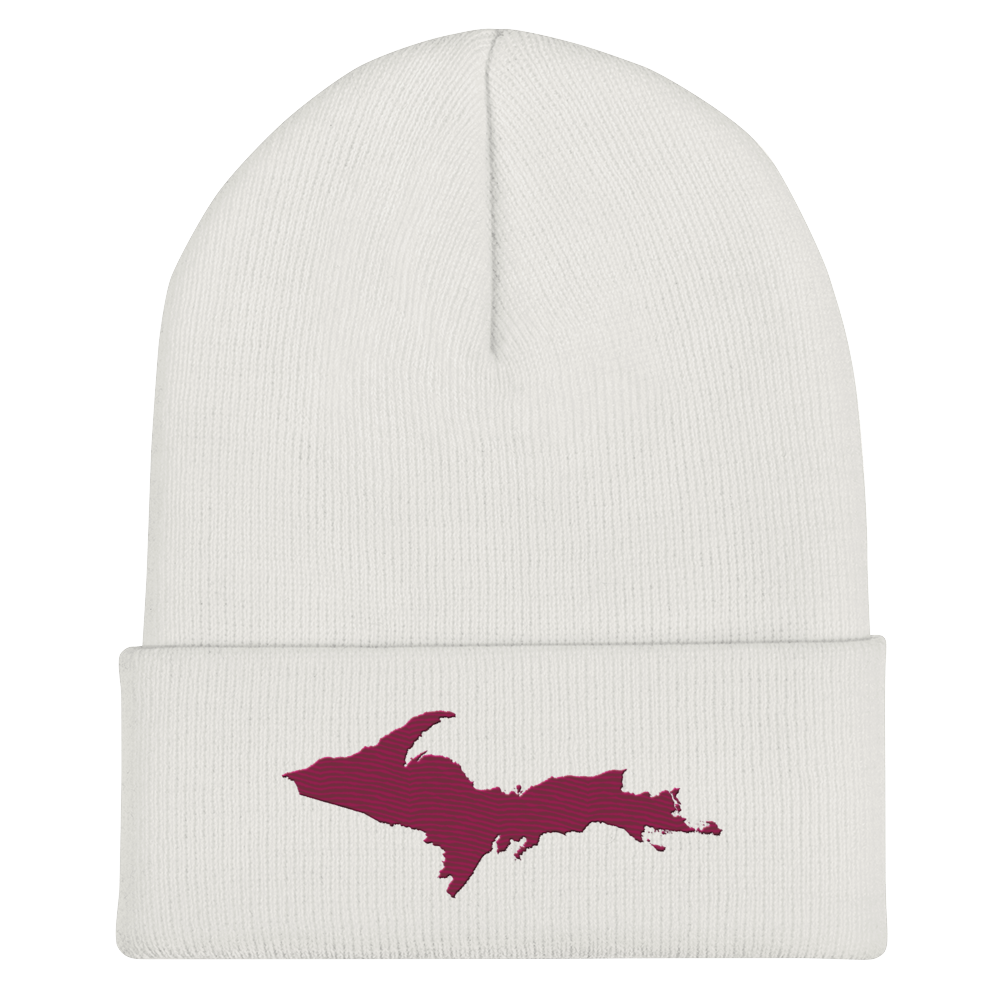 Upper Peninsula Cuffed Beanie | Ruby Red