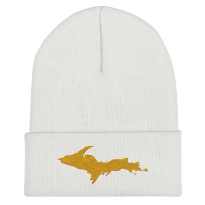 Upper Peninsula Cuffed Beanie | Gold