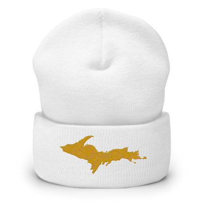 Upper Peninsula Cuffed Beanie | Gold