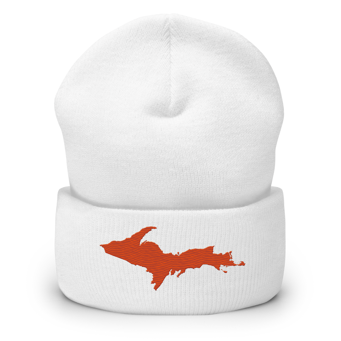 Upper Peninsula Cuffed Beanie | Maple Leaf Orange