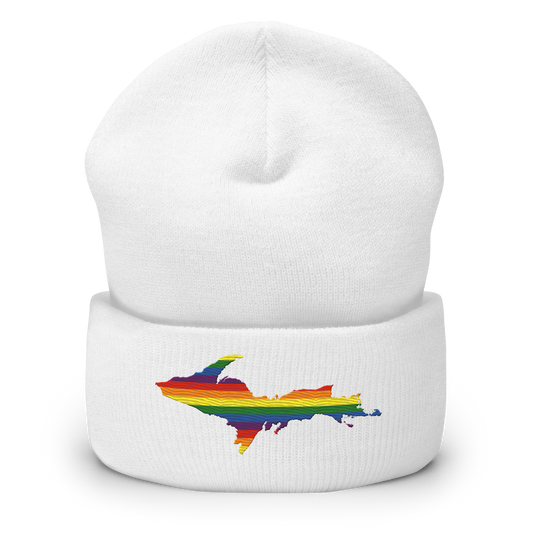 Upper Peninsula Cuffed Beanie | Rainbow Pride Edition