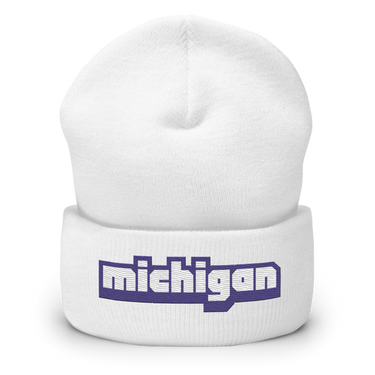 'Michigan' Cuffed Beanie | Livestreaming Parody