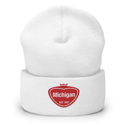 'Michigan' Cuffed Beanie | Local Sodapop Parody