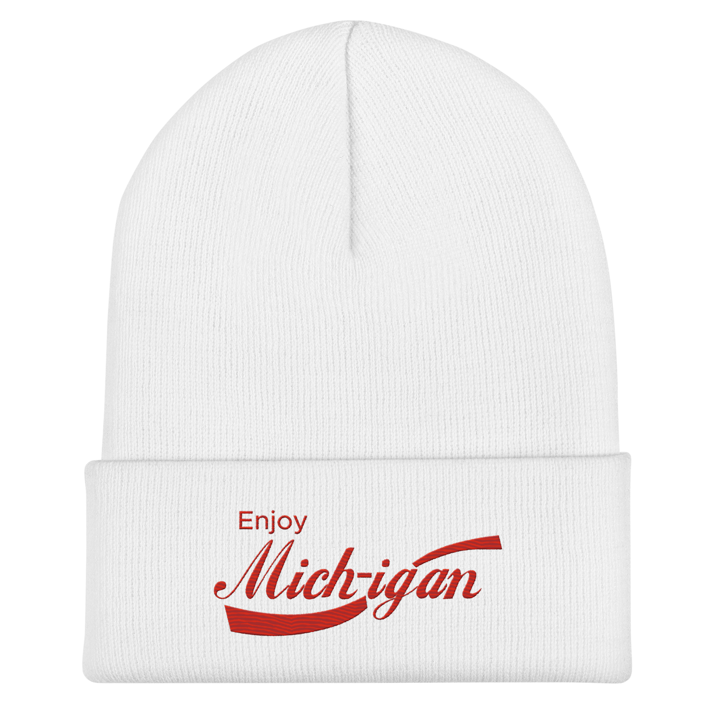 'Enjoy Michigan' Cuffed Beanie | Sodapop Parody