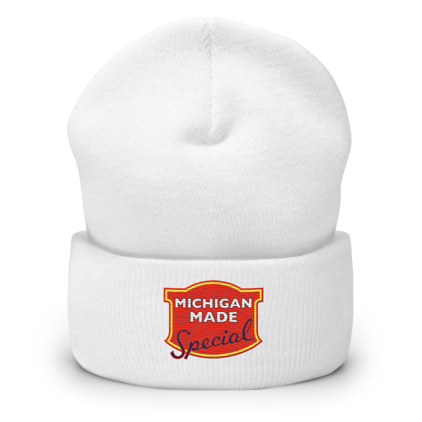 'Michigan Made' Cuffed Beanie | Potato Chip Parody