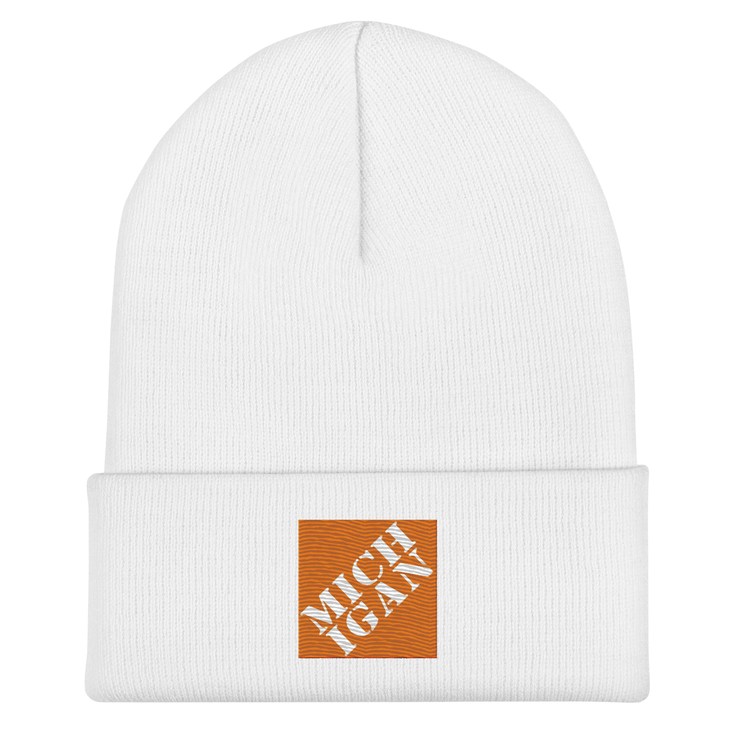 'Michigan' Cuffed Beanie | Construction Retail Parody