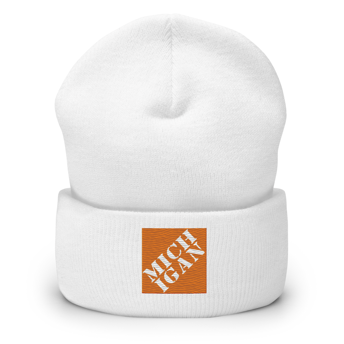 'Michigan' Cuffed Beanie | Construction Retail Parody