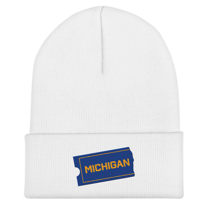 'Michigan' Cuffed Beanie | Video Rental Parody