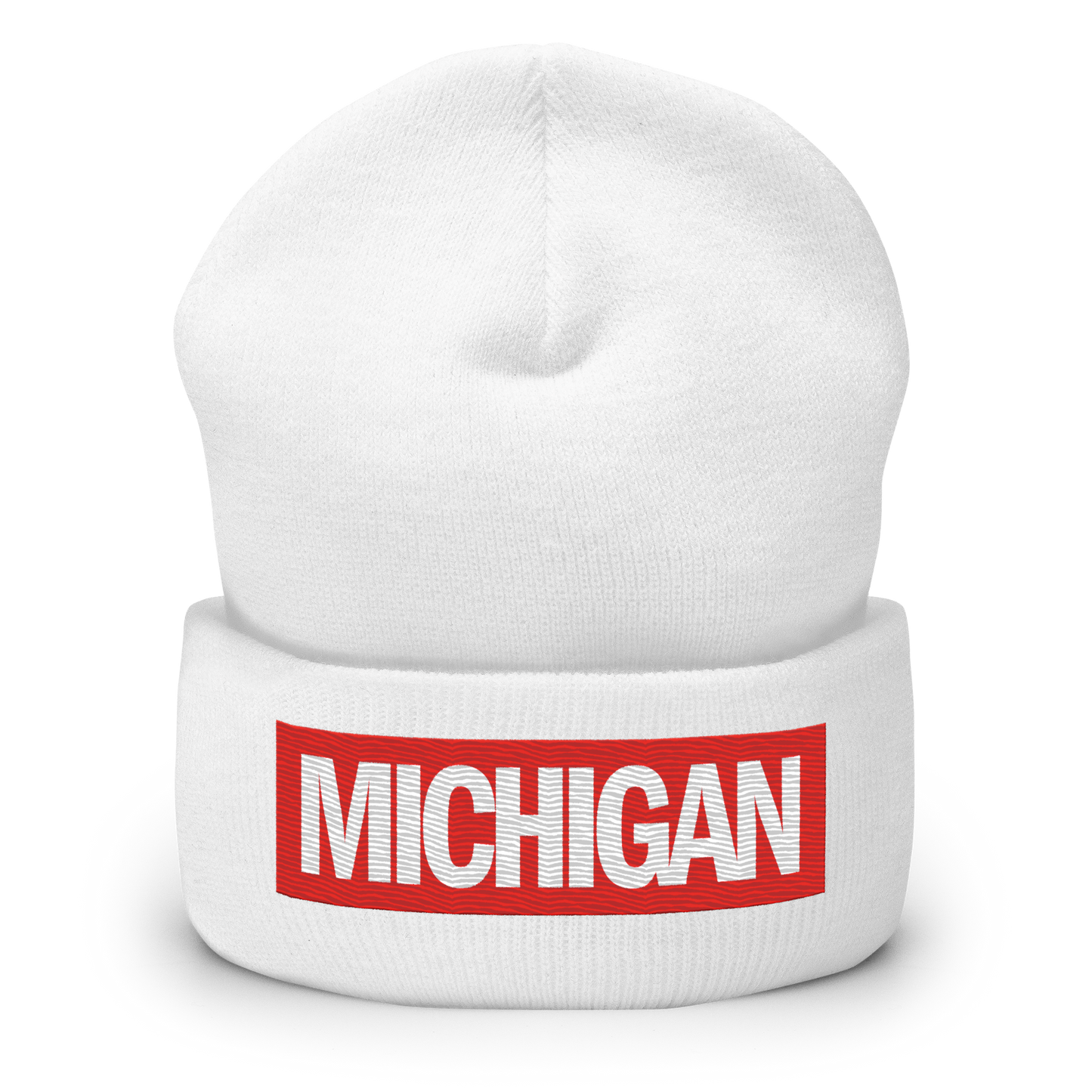 'Michigan' Cuffed Beanie | Superhero Factory Parody