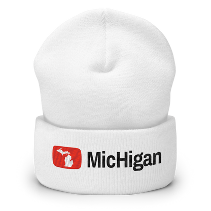 'Michigan' Cuffed Beanie | Video Sharing Parody