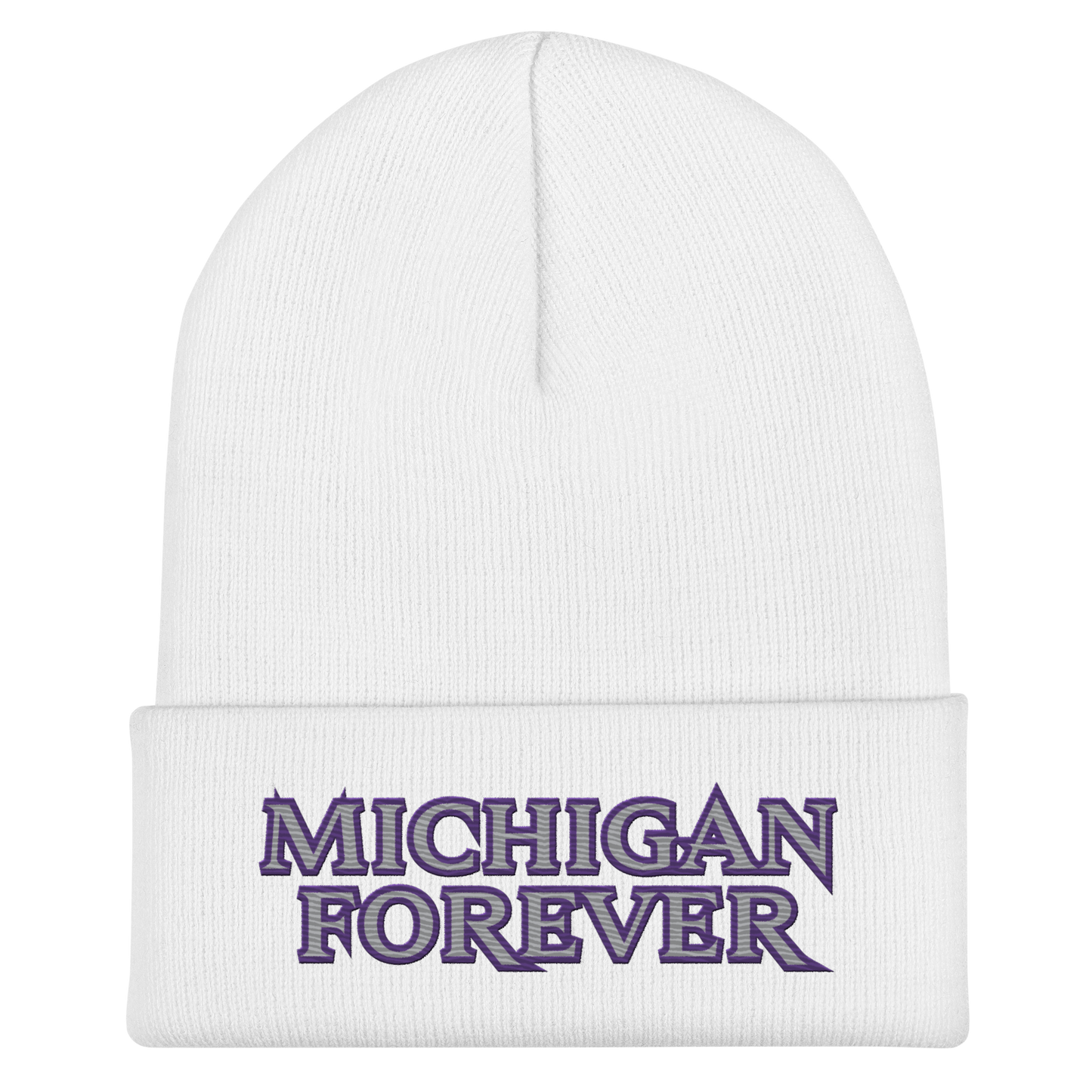 'Michigan Forever' Cuffed Beanie | African Cat Parody