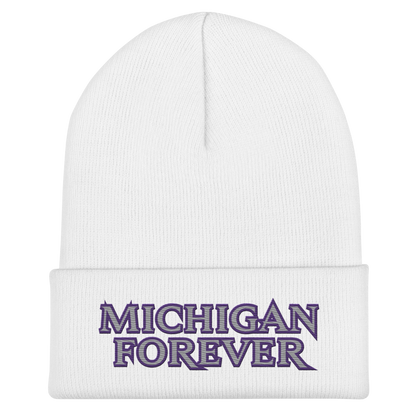 'Michigan Forever' Cuffed Beanie | African Cat Parody