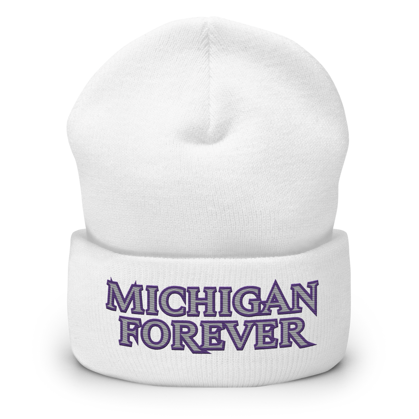 'Michigan Forever' Cuffed Beanie | African Cat Parody