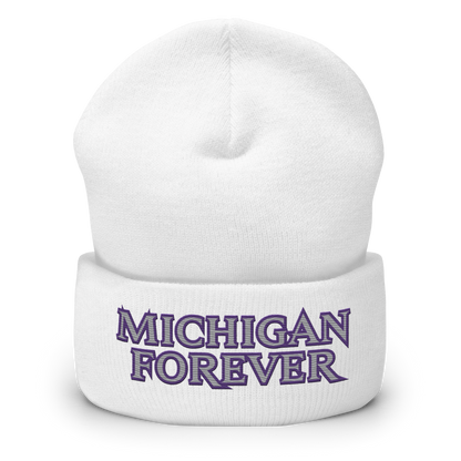 'Michigan Forever' Cuffed Beanie | African Cat Parody