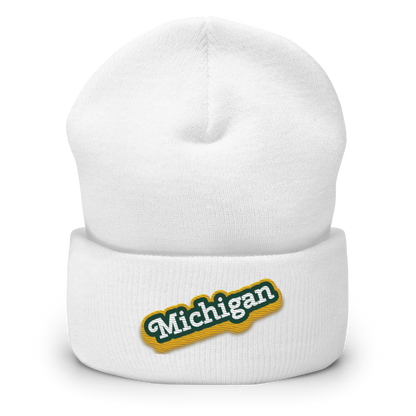 'Michigan' Cuffed Beanie | Ginger Pop Parody