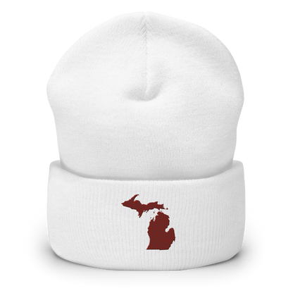 Michigan Cuffed Beanie | Cherryland Red Outline