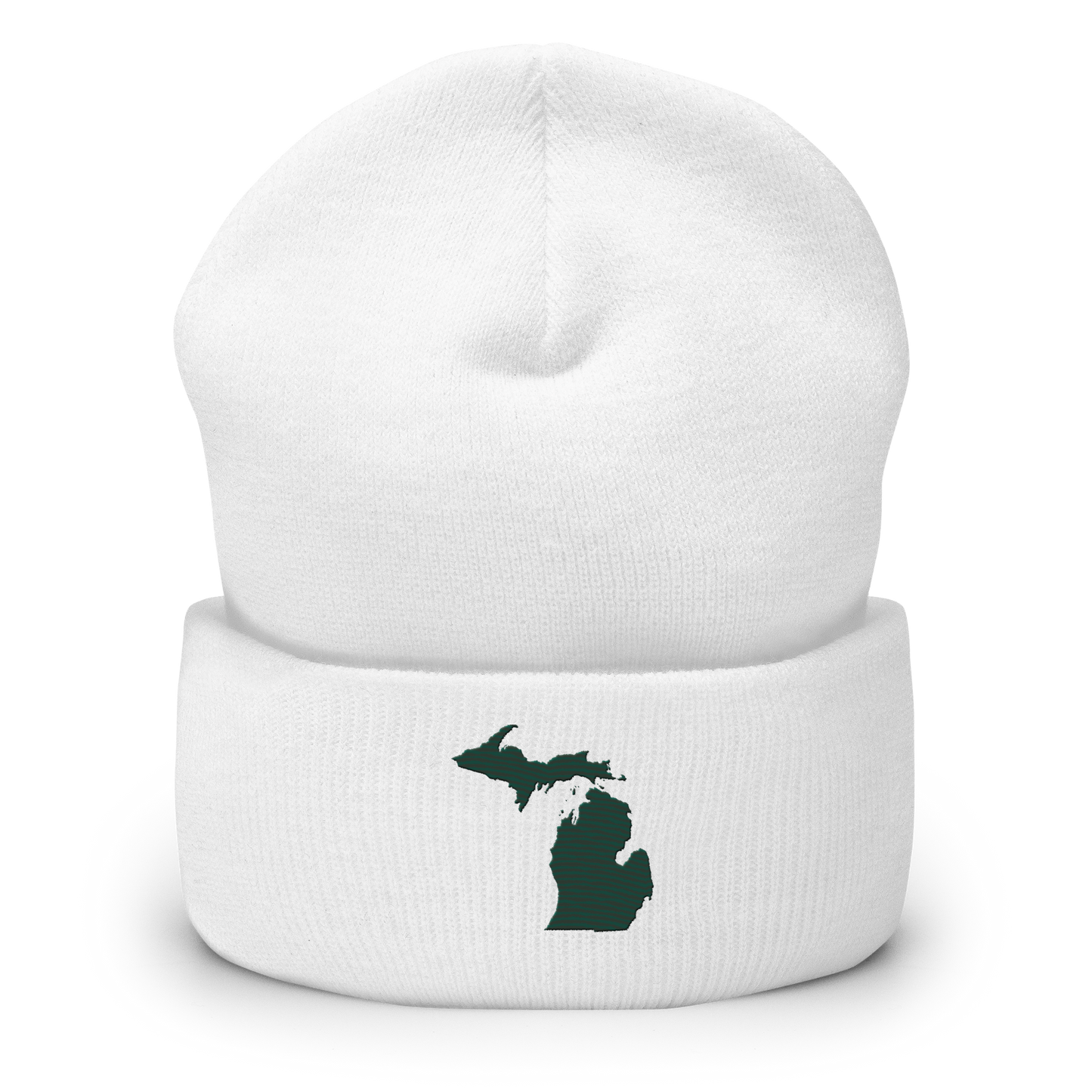 Michigan Cuffed Beanie | Laconic Green Outline