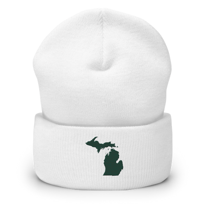 Michigan Cuffed Beanie | Laconic Green Outline