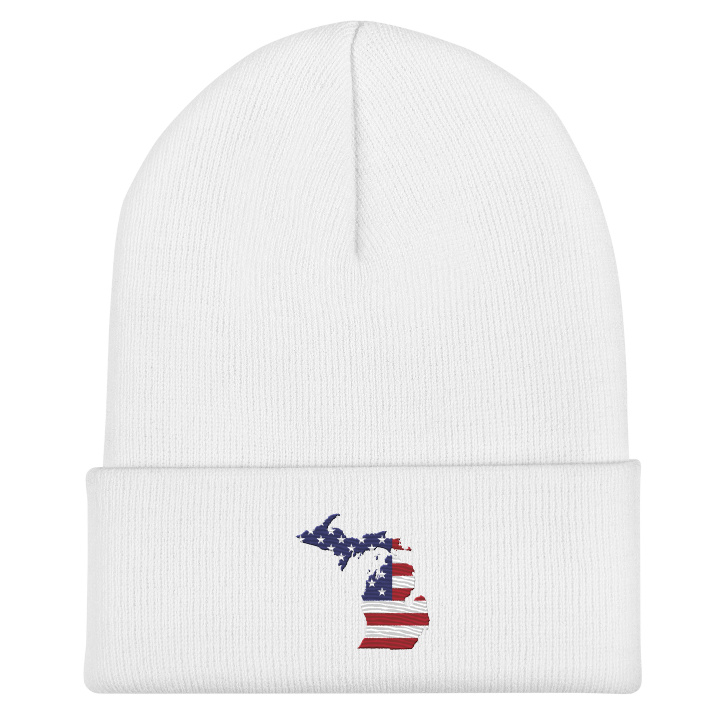 Michigan Cuffed Beanie | Patriotic Outline