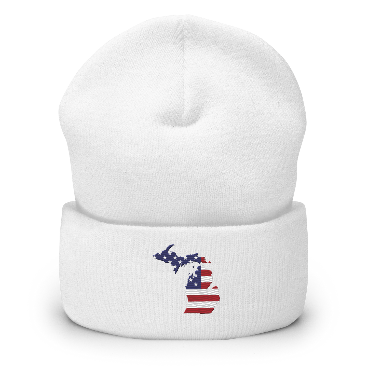 Michigan Cuffed Beanie | Patriotic Outline