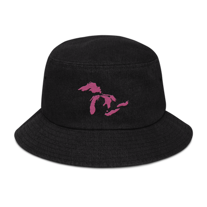 Great Lakes Denim Bucket Hat (Apple Blossom Pink)