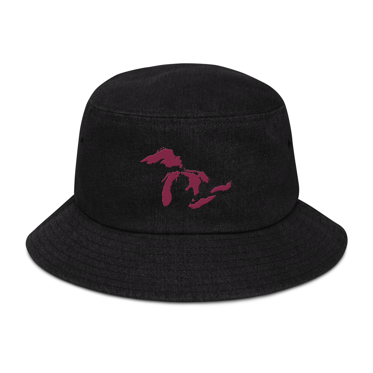 Great Lakes Denim Bucket Cap (Ruby Red)