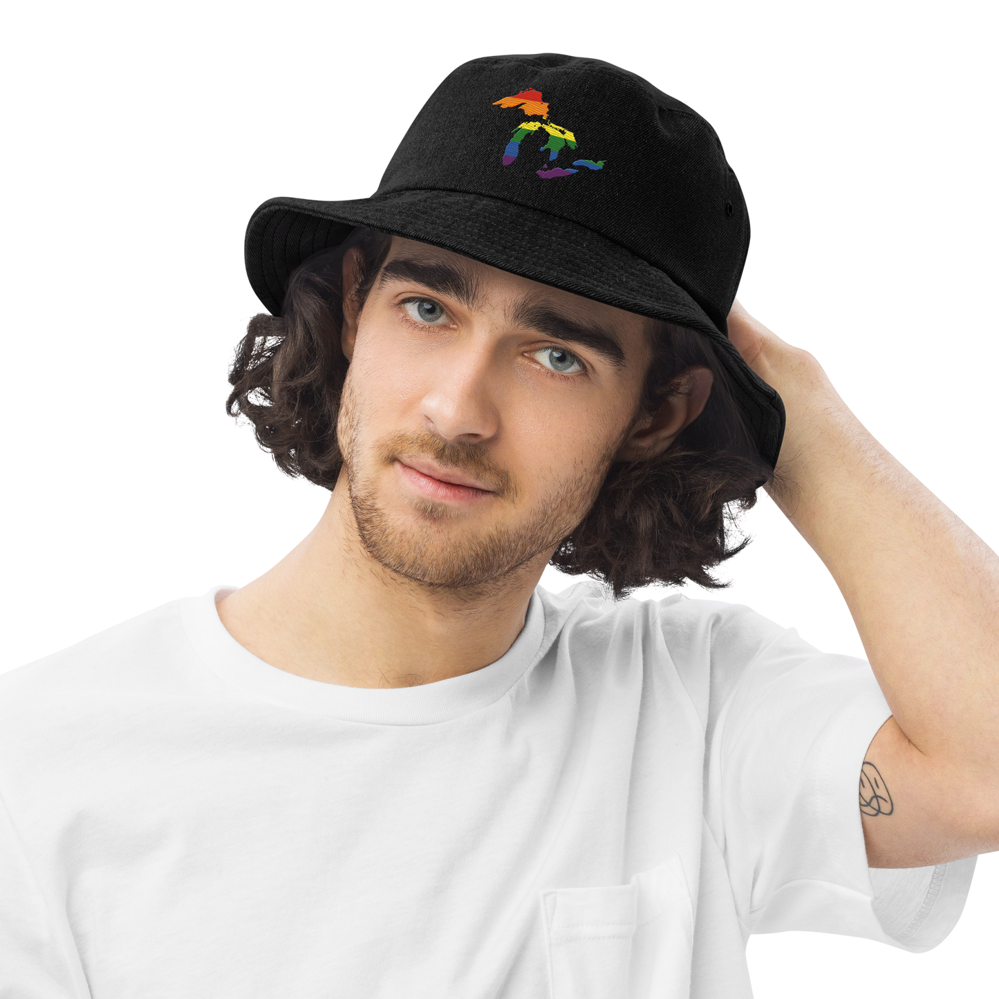 Great Lakes Denim Bucket Cap (Rainbow Pride Edition)