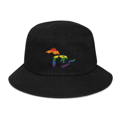 Great Lakes Denim Bucket Cap (Rainbow Pride Edition)