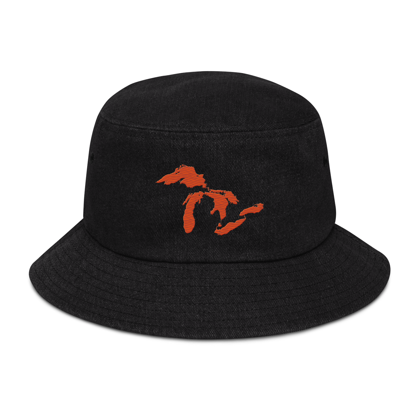 Great Lakes Denim Bucket Cap (Maple Leaf Orange)