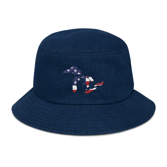 Great Lakes Denim Bucket Hat (Patriotic Edition)
