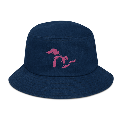 Great Lakes Denim Bucket Hat (Apple Blossom Pink)