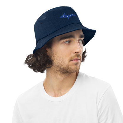 Michigan Upper Peninsula Denim Bucket Hat (French-Canadian Edition)