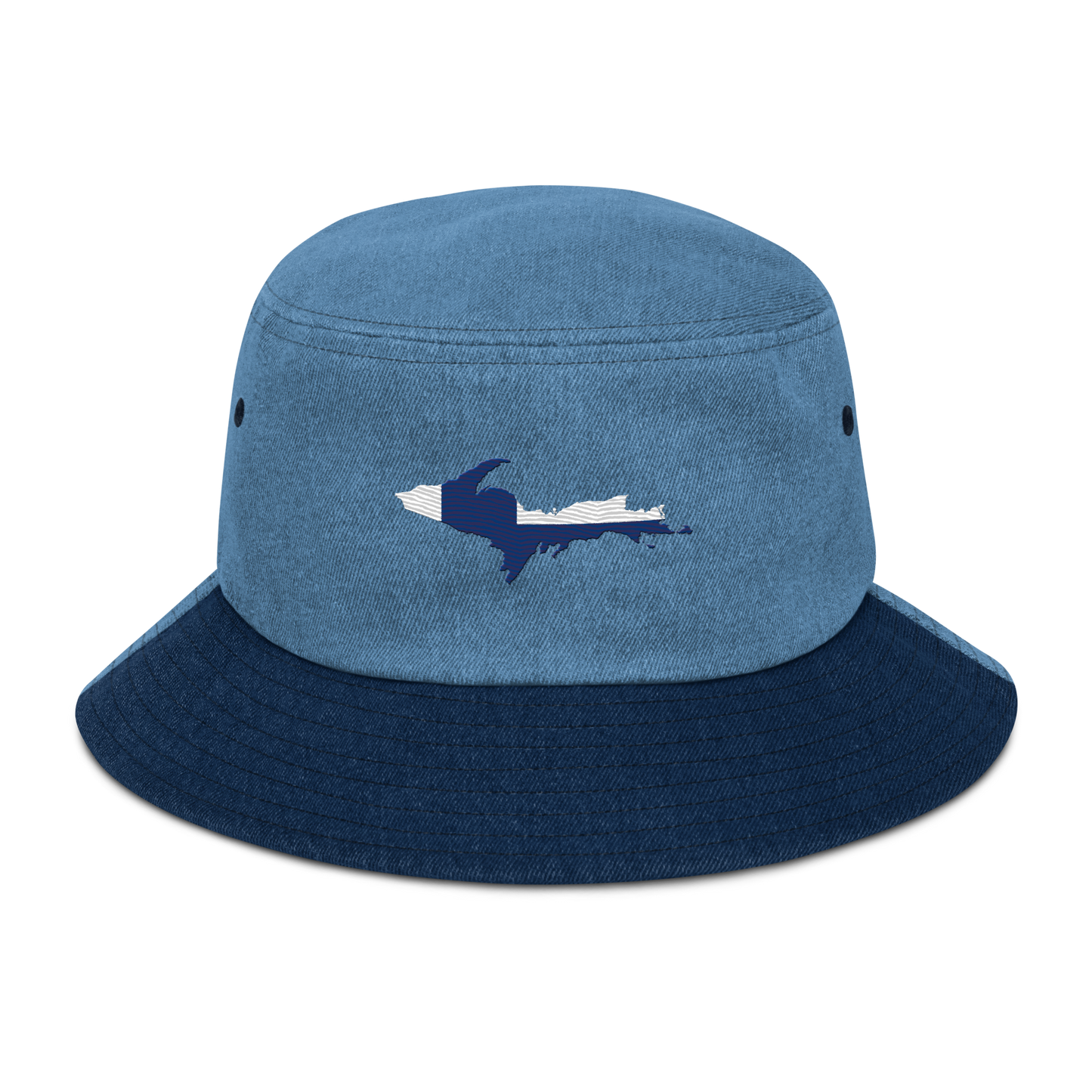 Michigan Upper Peninsula Denim Bucket Hat (Finland Edition)