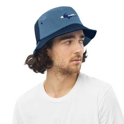 Michigan Upper Peninsula Denim Bucket Hat (Finland Edition)