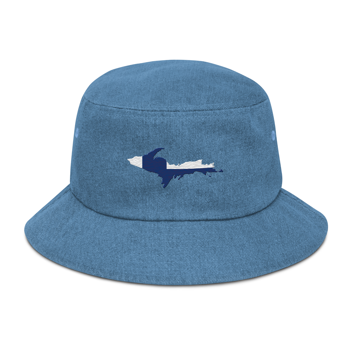 Michigan Upper Peninsula Denim Bucket Hat (Finland Edition)