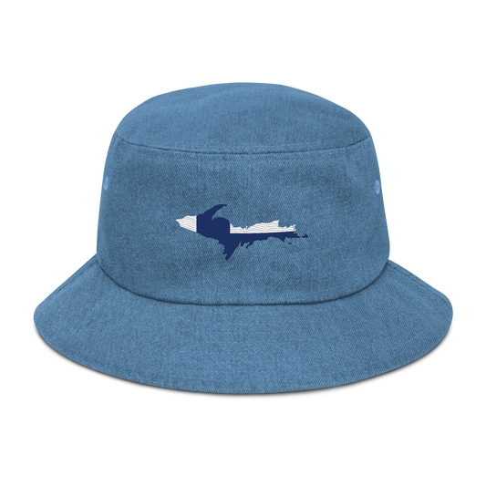 Michigan Upper Peninsula Denim Bucket Hat (Finland Edition)