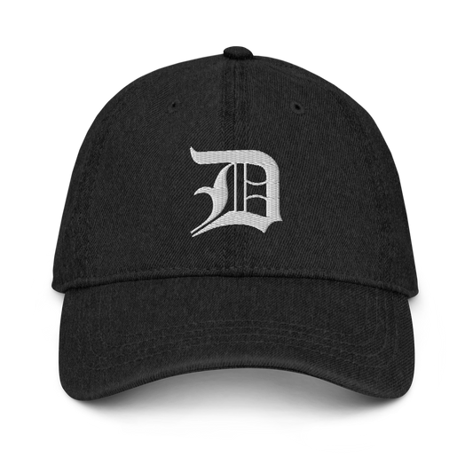 Detroit 'Old English D' Denim Baseball Cap