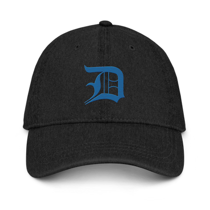 Detroit 'Old English D' Denim Baseball Cap (Azure)