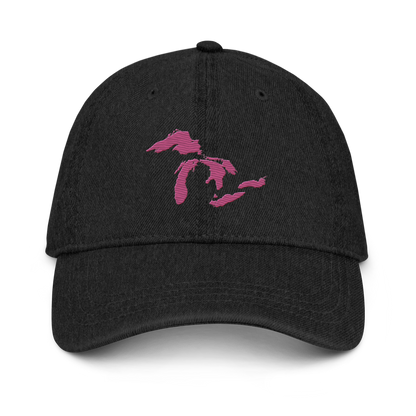 Great Lakes Denim Baseball Cap (Apple Blossom Pink)