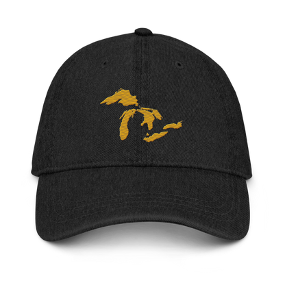 Great Lakes Denim Baseball Cap (Gold)