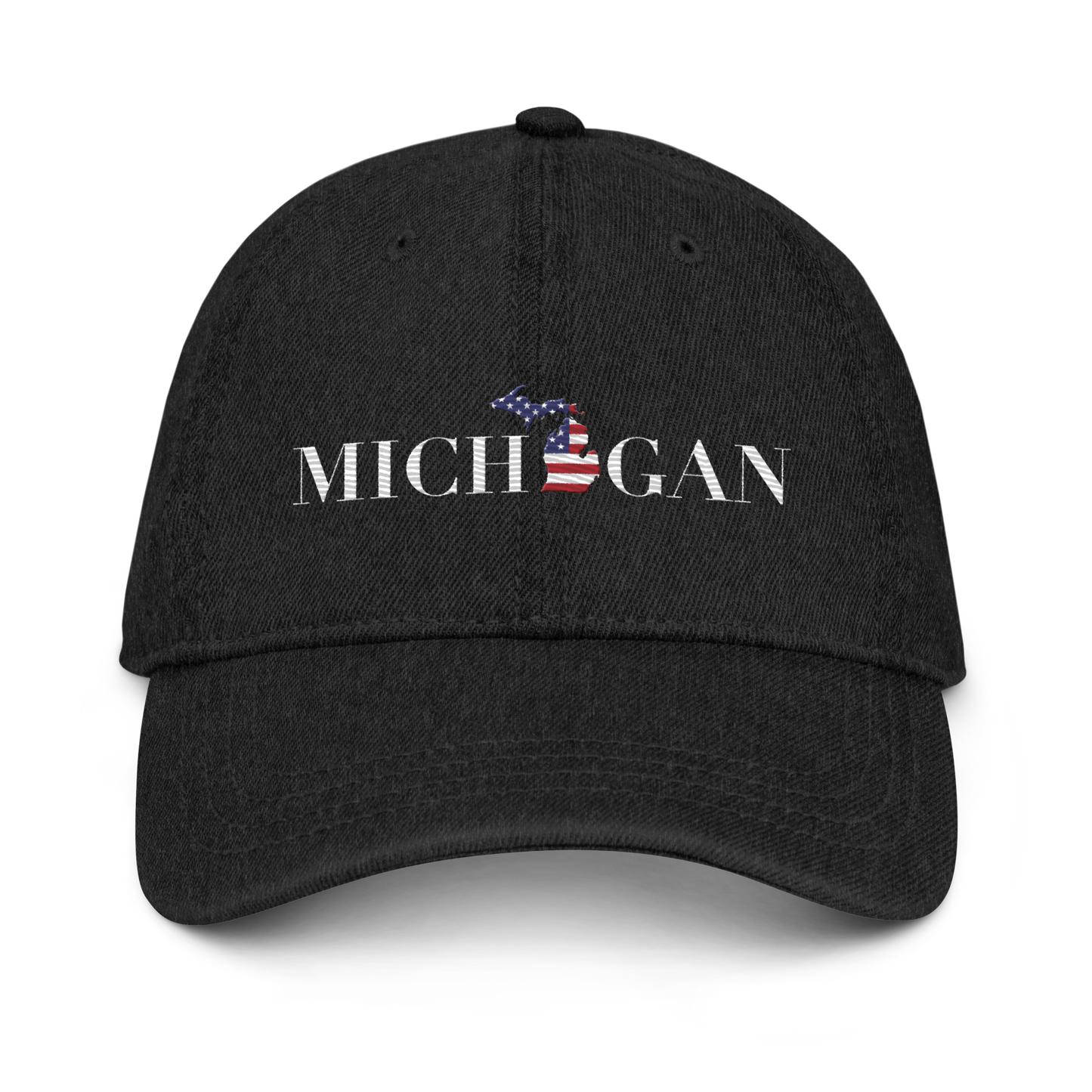 'Michigan' Denim Baseball Cap (Didone Patriot Edition)