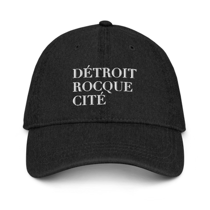 'Détroit Rocque Cité' Denim Baseball Cap