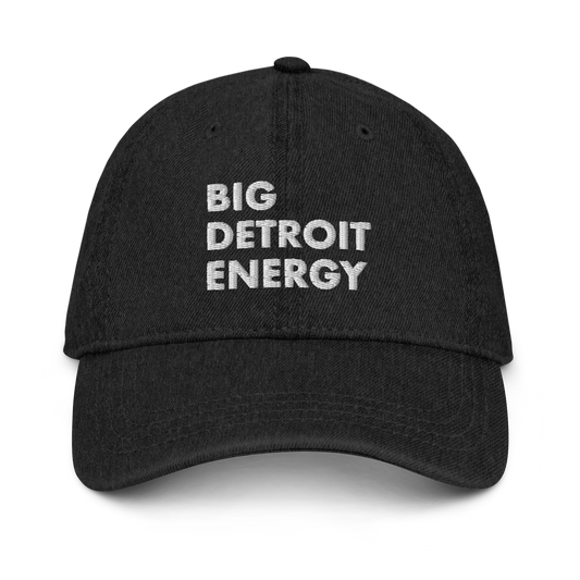 'Big Detroit Energy' Denim Baseball Cap