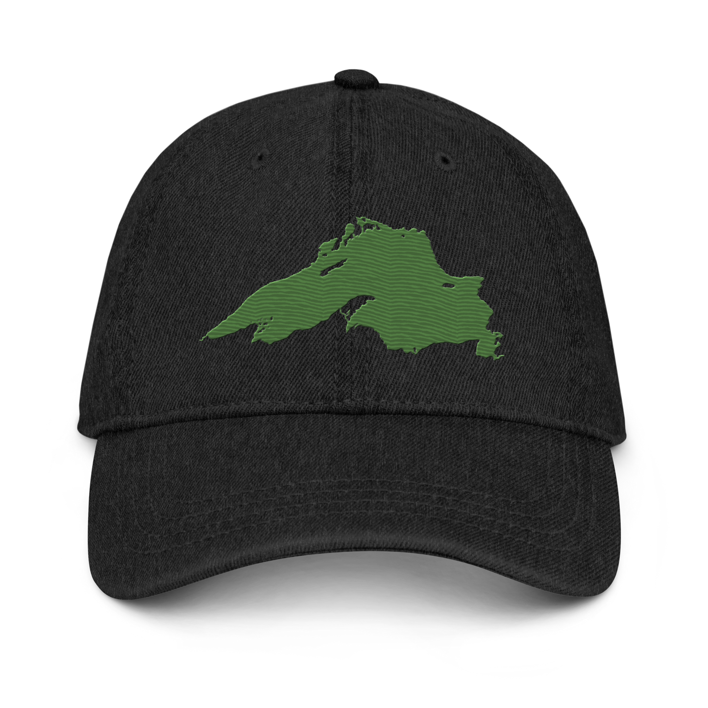 Lake Superior Denim Baseball Cap | Pine Green