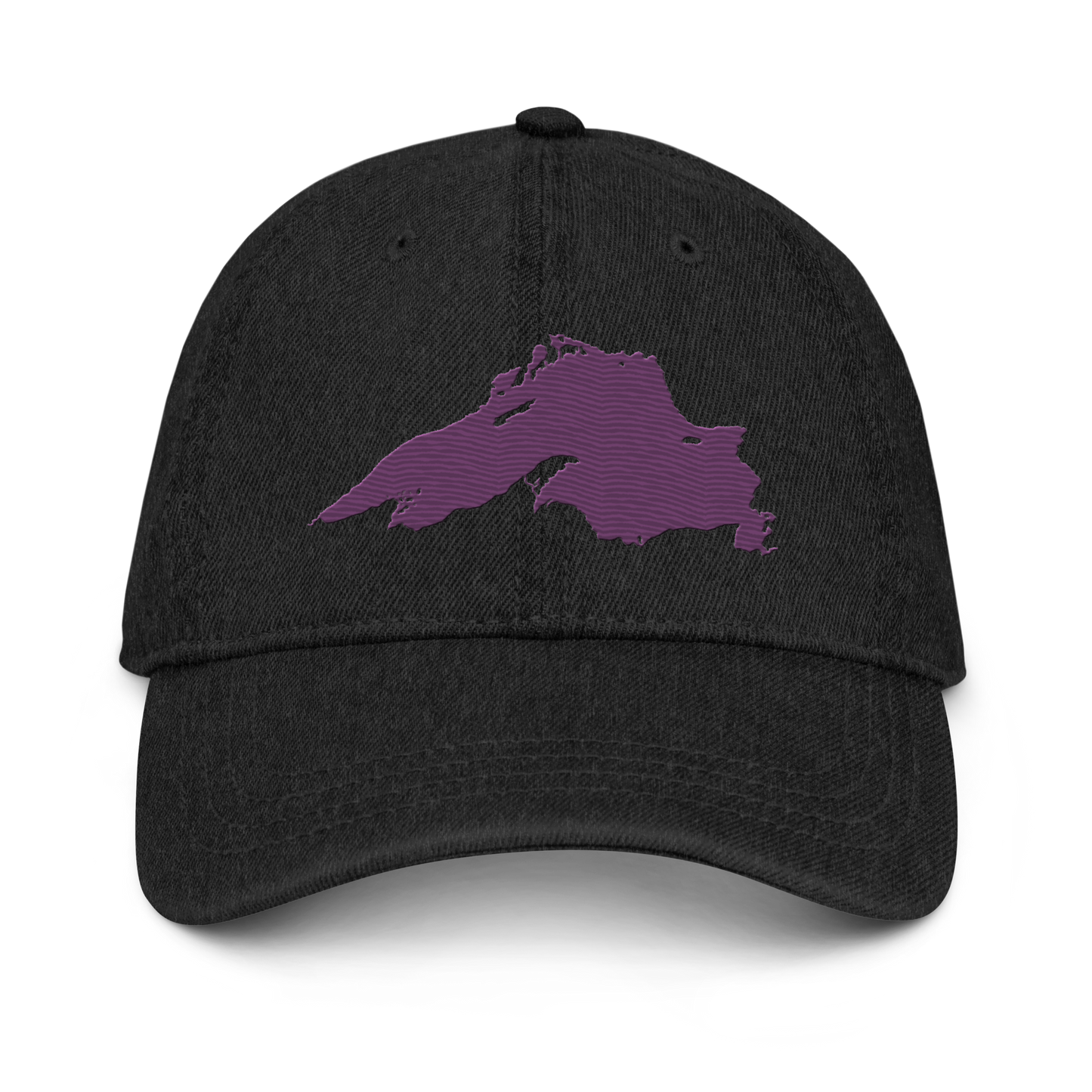 Lake Superior Denim Baseball Cap | Plum