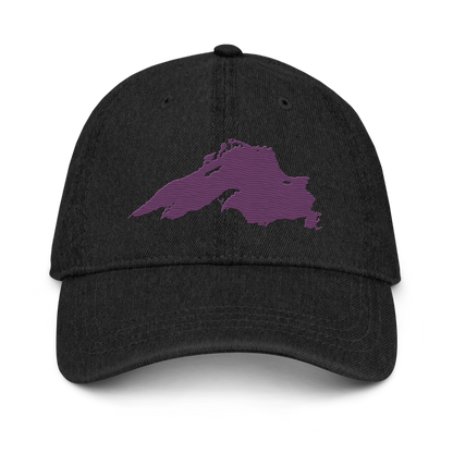 Lake Superior Denim Baseball Cap | Plum