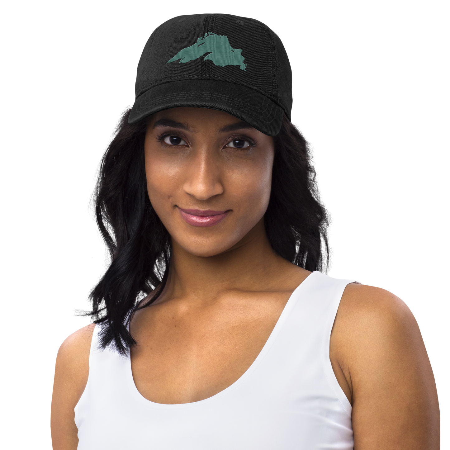 Lake Superior Denim Baseball Cap | Copper Green