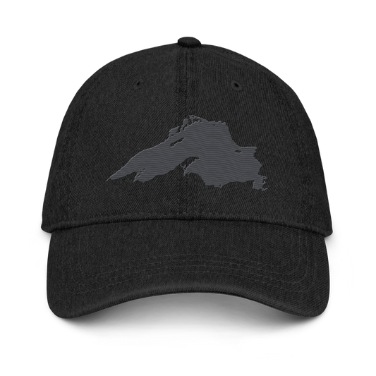 Lake Superior Denim Baseball Cap | Iron Ore Grey