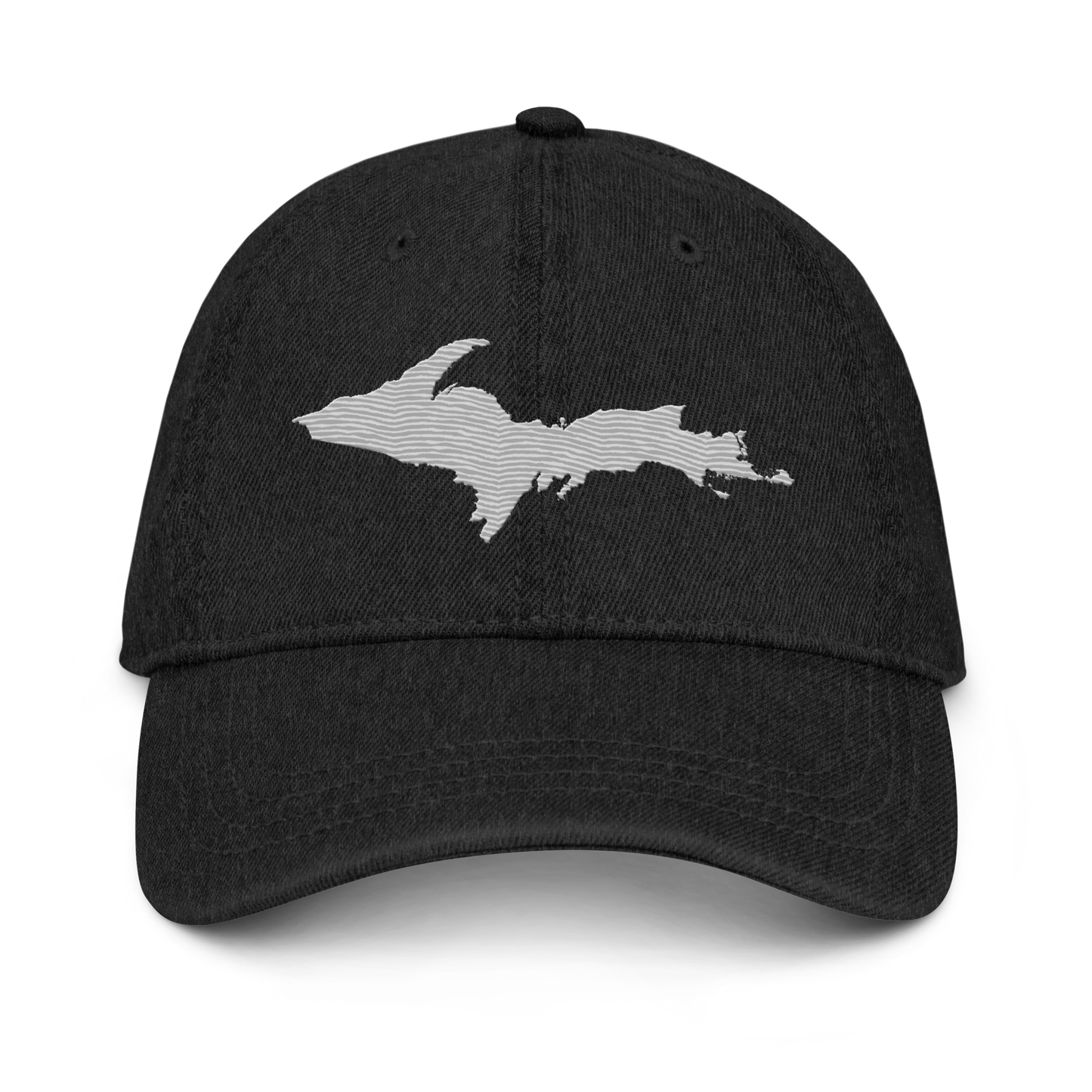 Upper Peninsula Denim Baseball Cap | Platinum